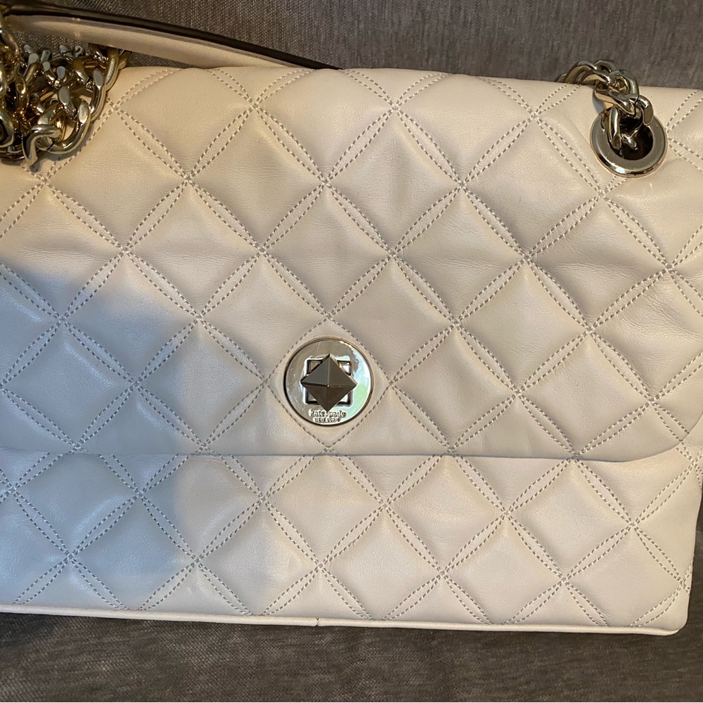 Kate Spade Cream Quilted Bag